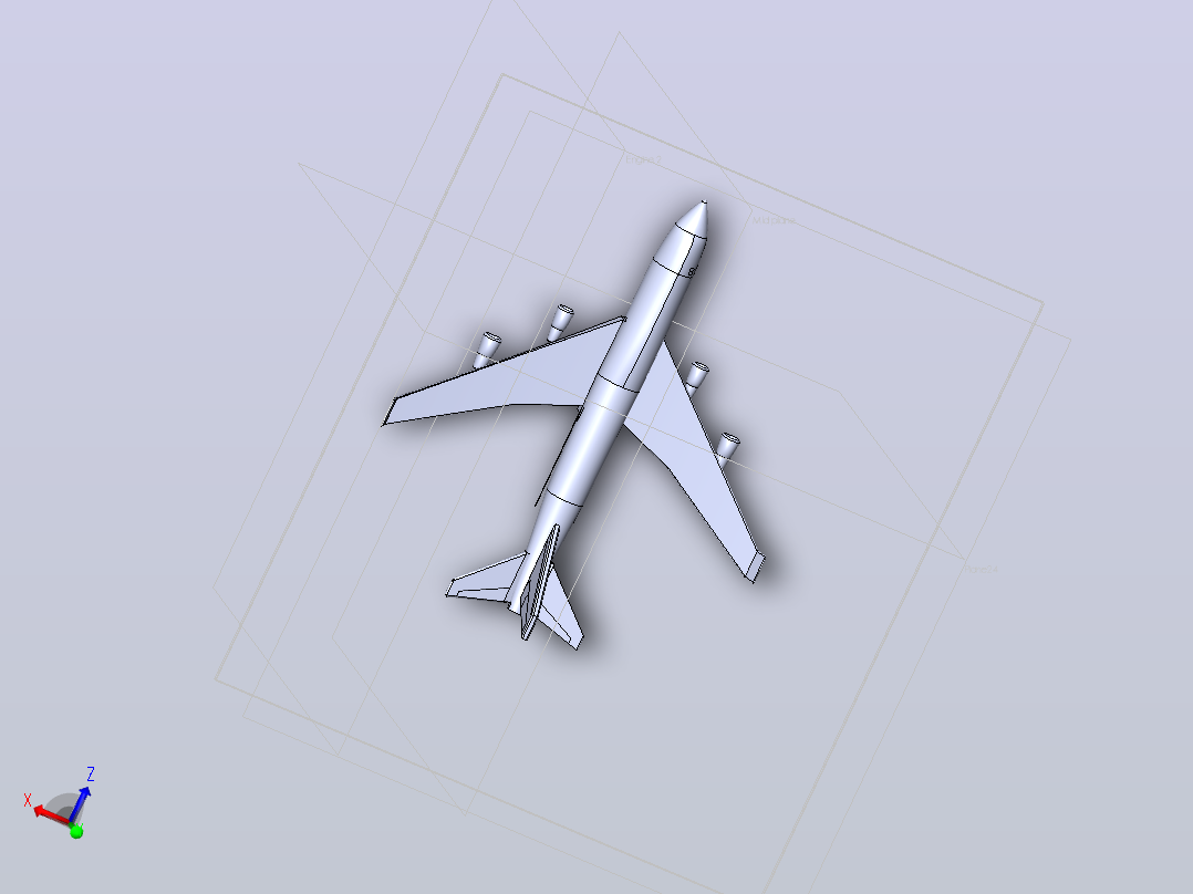 波音747-400主视图