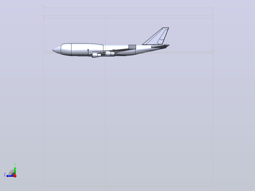 波音747-400右视图