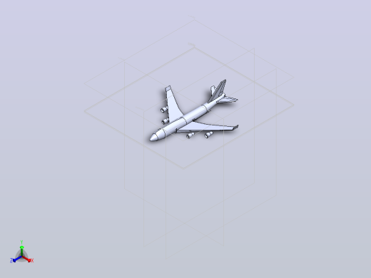 波音747-400正等轴测缩略图
