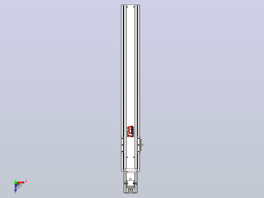 日规模组半封闭丝杆TPA-HNR-85S-1610C-L550-M-C-P20-N3俯视缩略图
