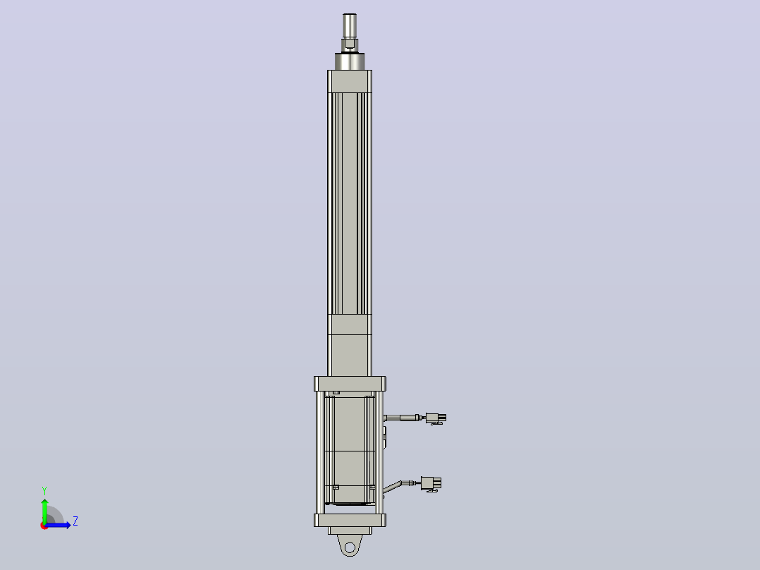 轻载电动缸TPA-ESR40-1210C-L150-M-CA-W-P40-C3左视图