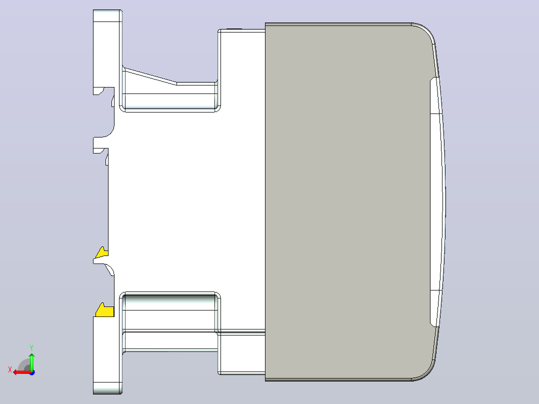 NCX1-80～95交流接触器三维模型202203后视图