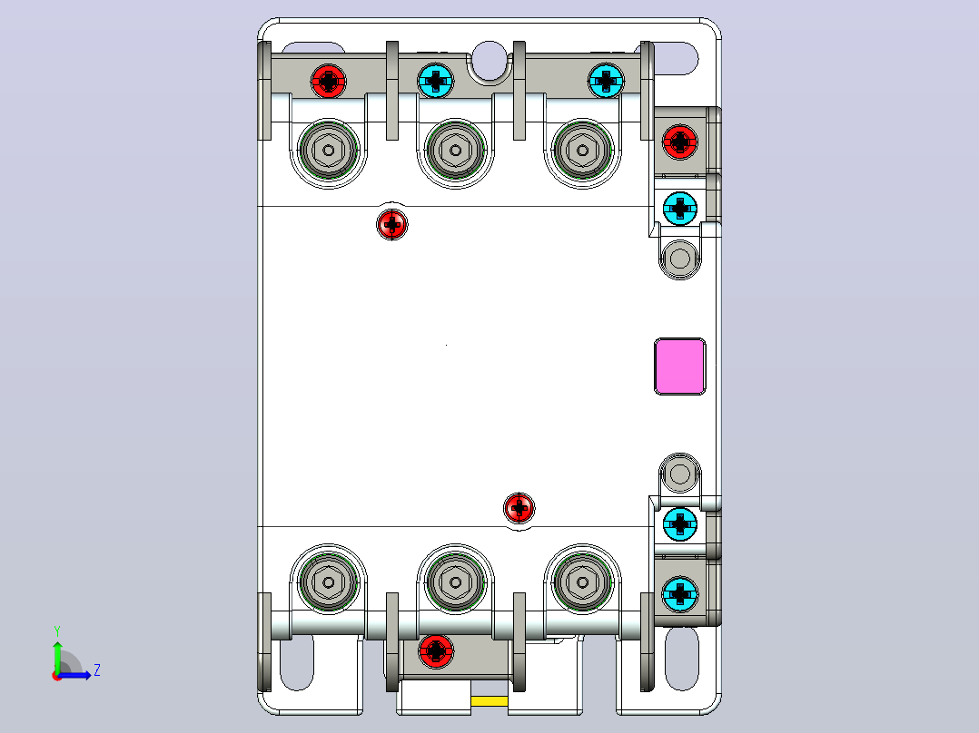NCX1-80～95交流接触器三维模型202203左视图