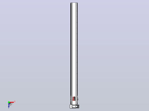 皮带直线轴半封闭可选导轨TPA-HNB-120D-110-L1550-LU-Y-P40-N3俯视缩略图