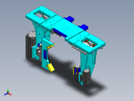 夹取翻转机构正等轴测缩略图