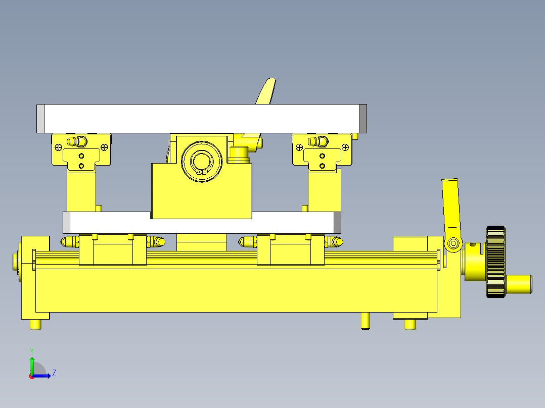 手动3轴组件左视图