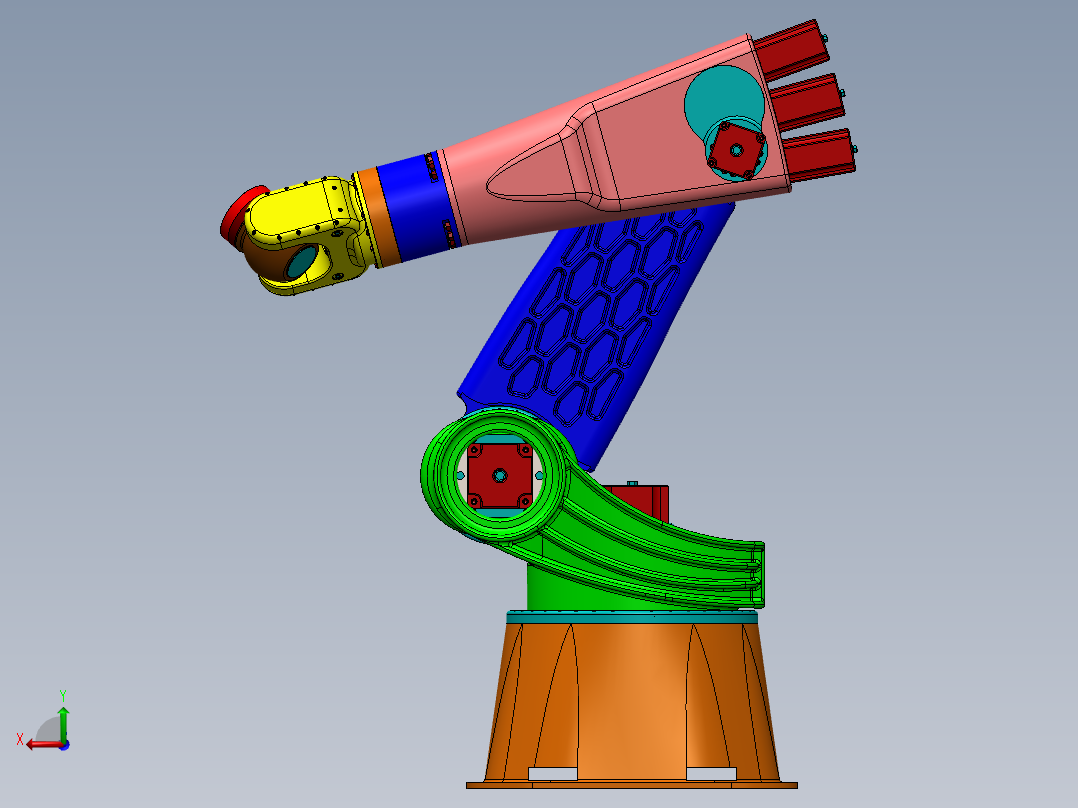 6-dof-robotic-arm-tutorials SW STP IGS后视图