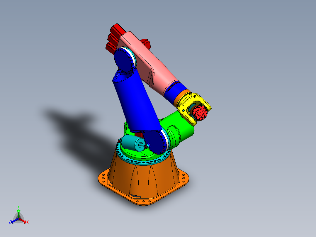6-dof-robotic-arm-tutorials SW STP IGS正等轴测图