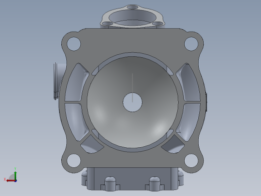 solidworks 250缸二冲程液体冷却后视缩略图