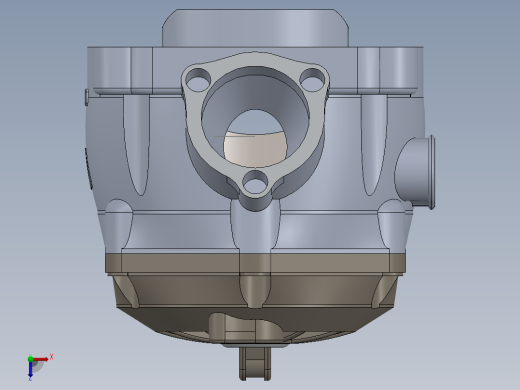 solidworks 250缸二冲程液体冷却俯视缩略图