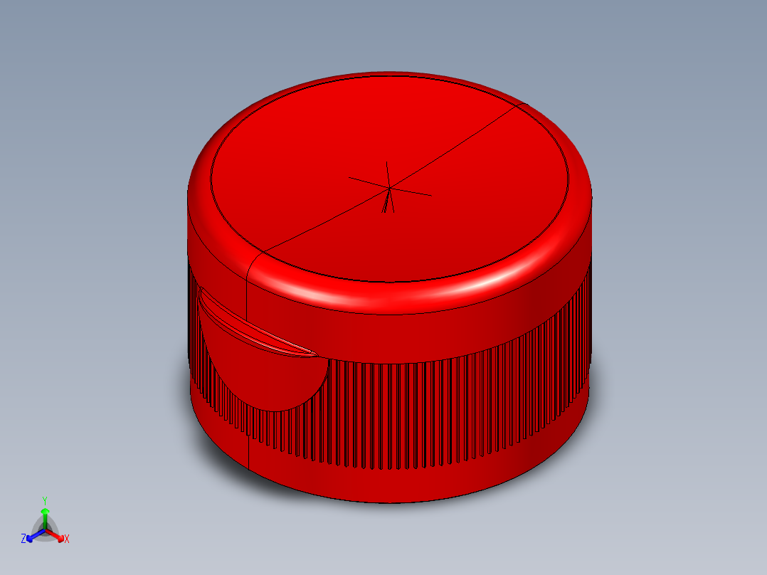 瓶盖正等轴测图