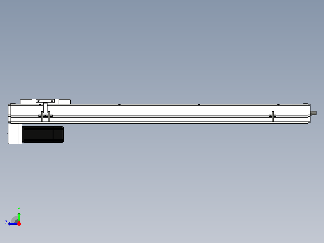 Toyo东佑达直线模组-ECH14-850-BM-400W+煞車右视图
