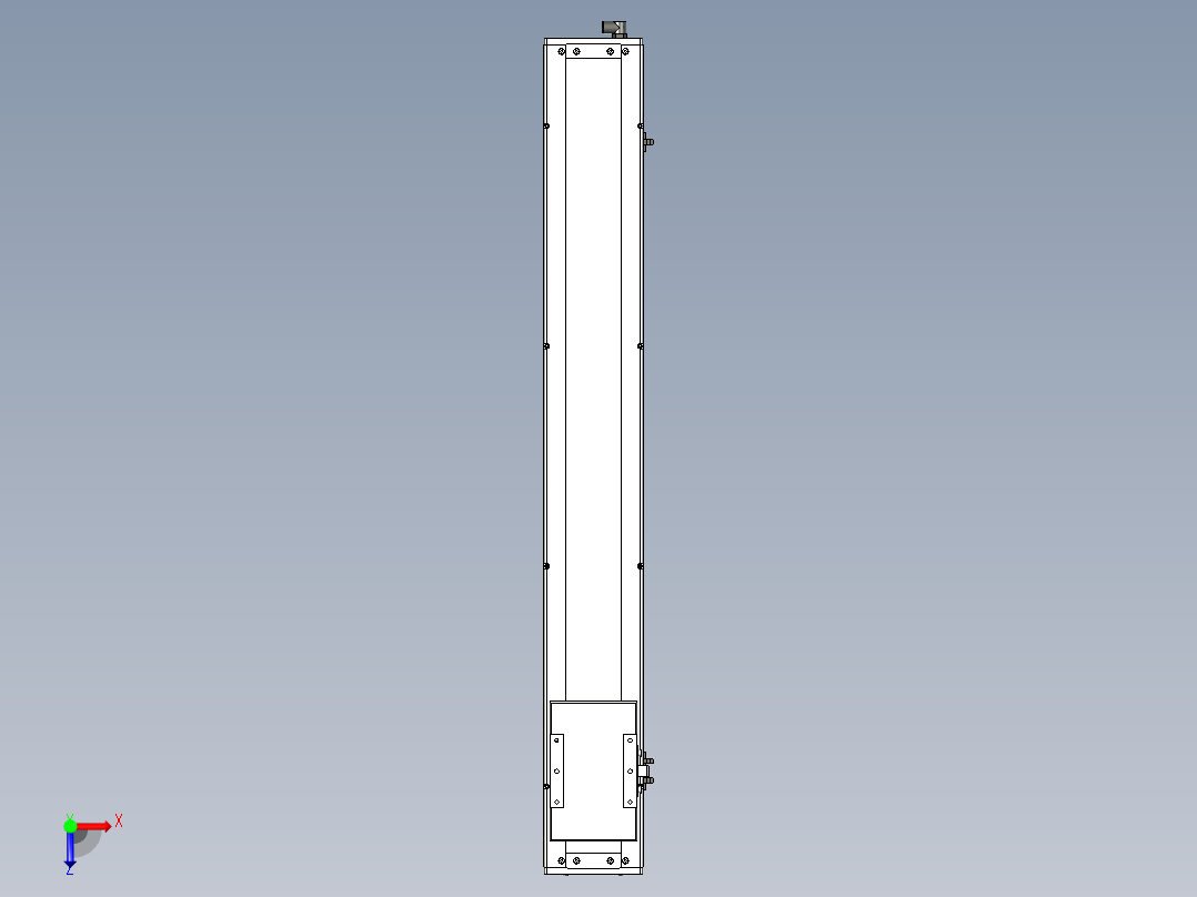 Toyo东佑达直线模组-ECH14-850-BM-400W+煞車俯视图