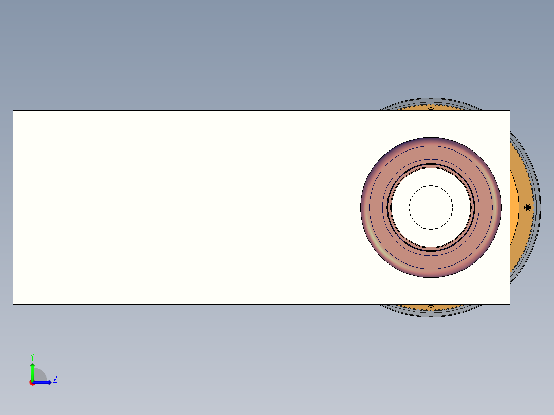 平面刨床工作台左视图