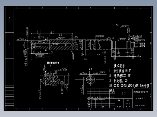 砂轮架丝杠ZJ016-A)
