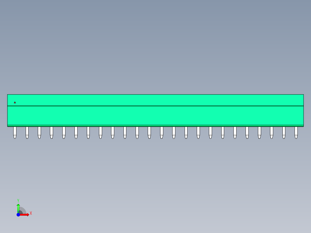 DEGSON 15EDG 系列 3.5mm 插拔式接线端子 FullPack-15EDGVC-3.5-24P-14-00AH前视图