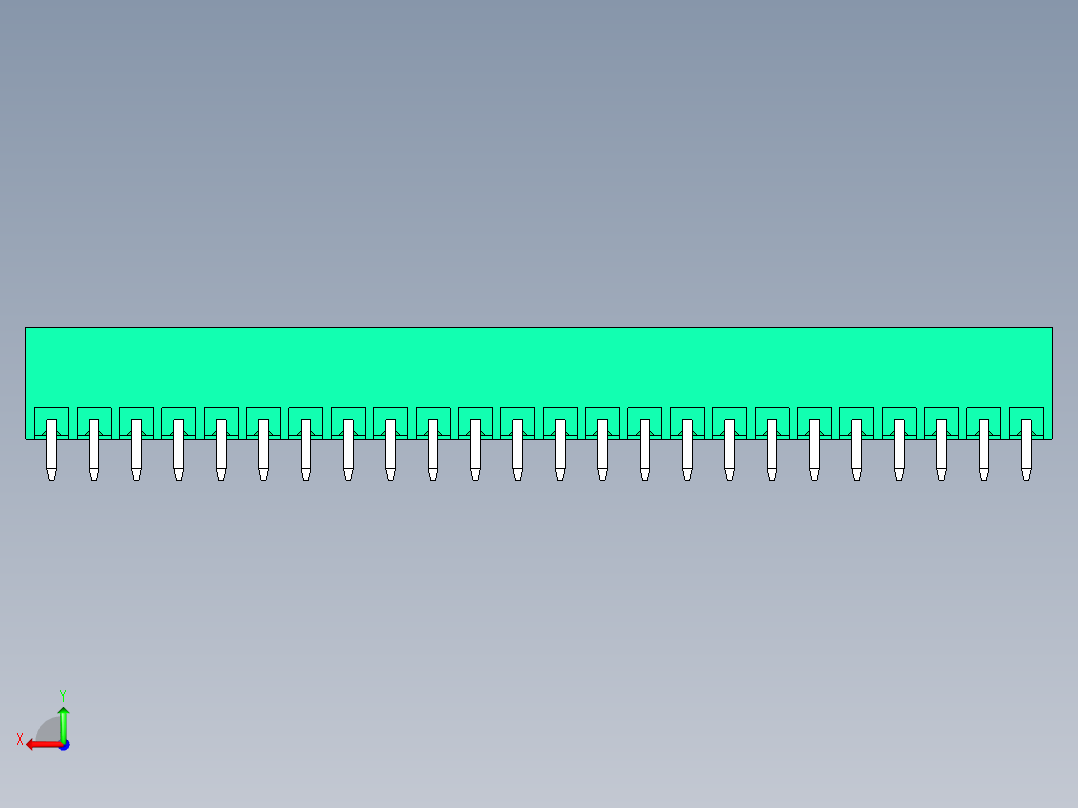 DEGSON 15EDG 系列 3.5mm 插拔式接线端子 FullPack-15EDGVC-3.5-24P-14-00AH后视图