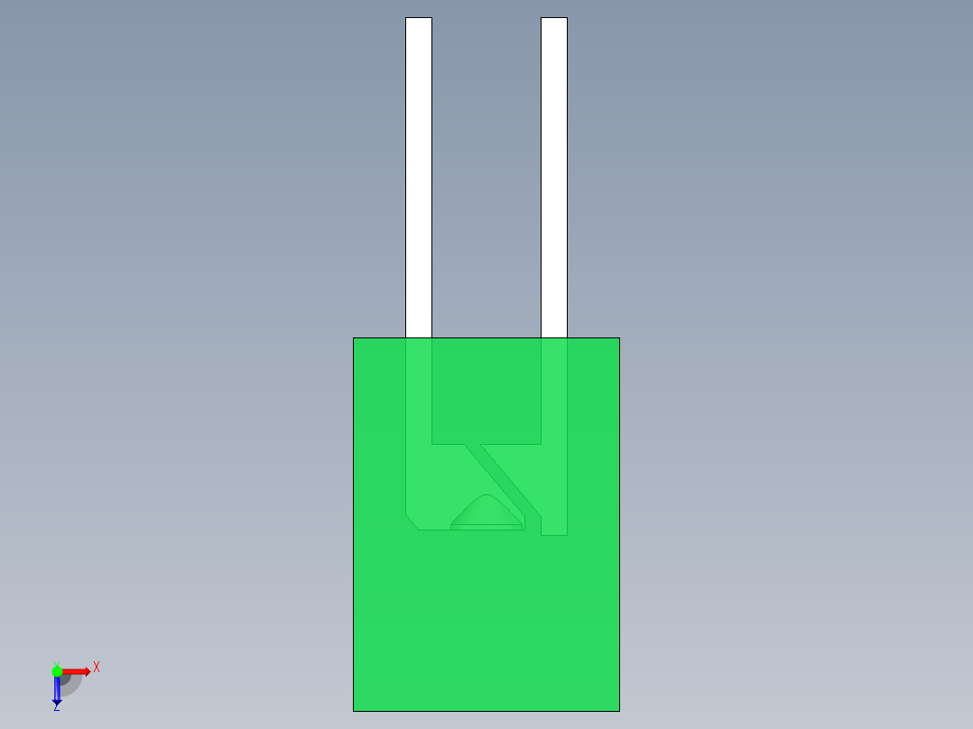 LED_Rectangular_Green8_2x5x7mm俯视图