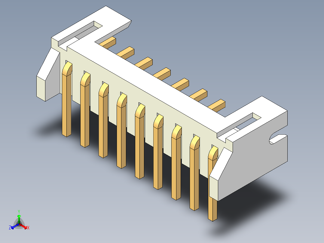 JST-S9B-PH-K-S主视图