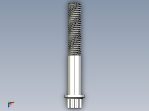 1_4in-28法兰头螺钉-1-4in-28 1.75long 12-point screws.IGS俯视缩略图