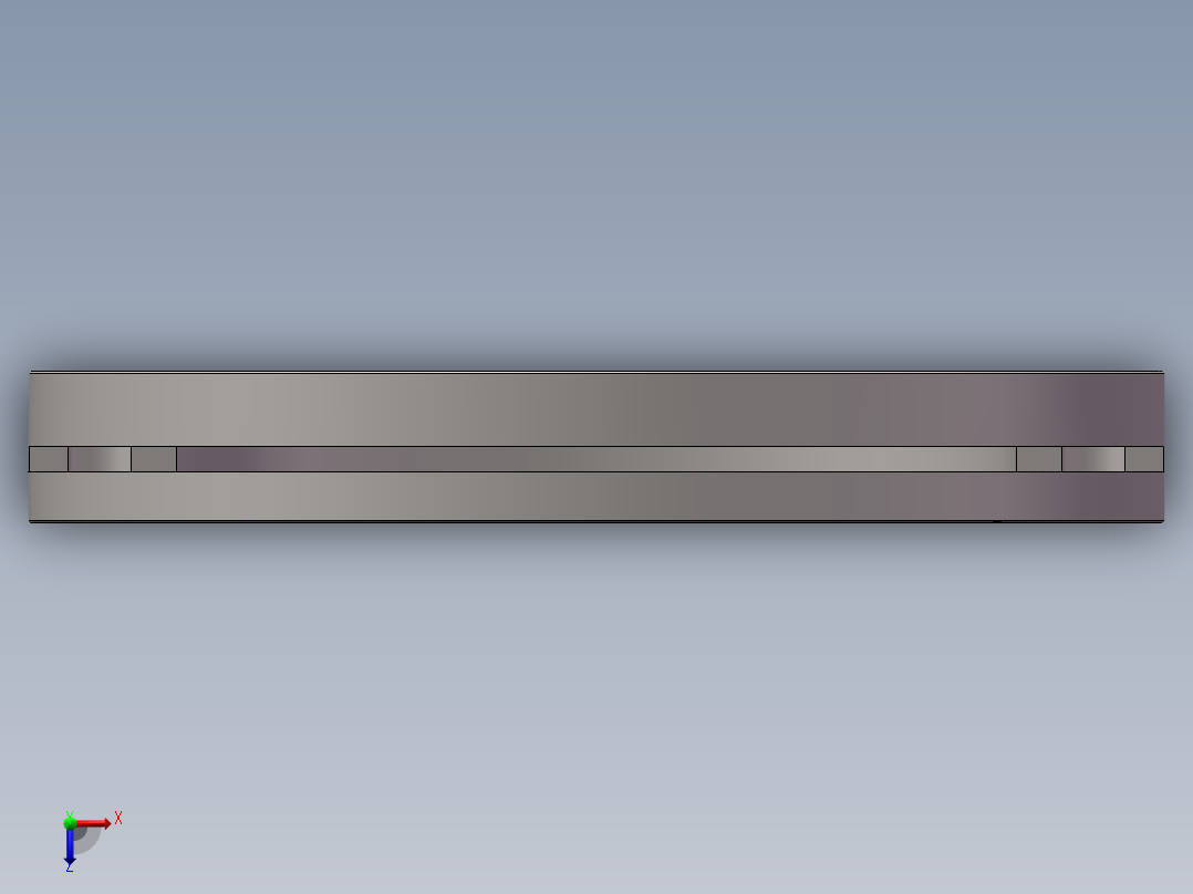 HB315带锁紧槽圆螺母100俯视图