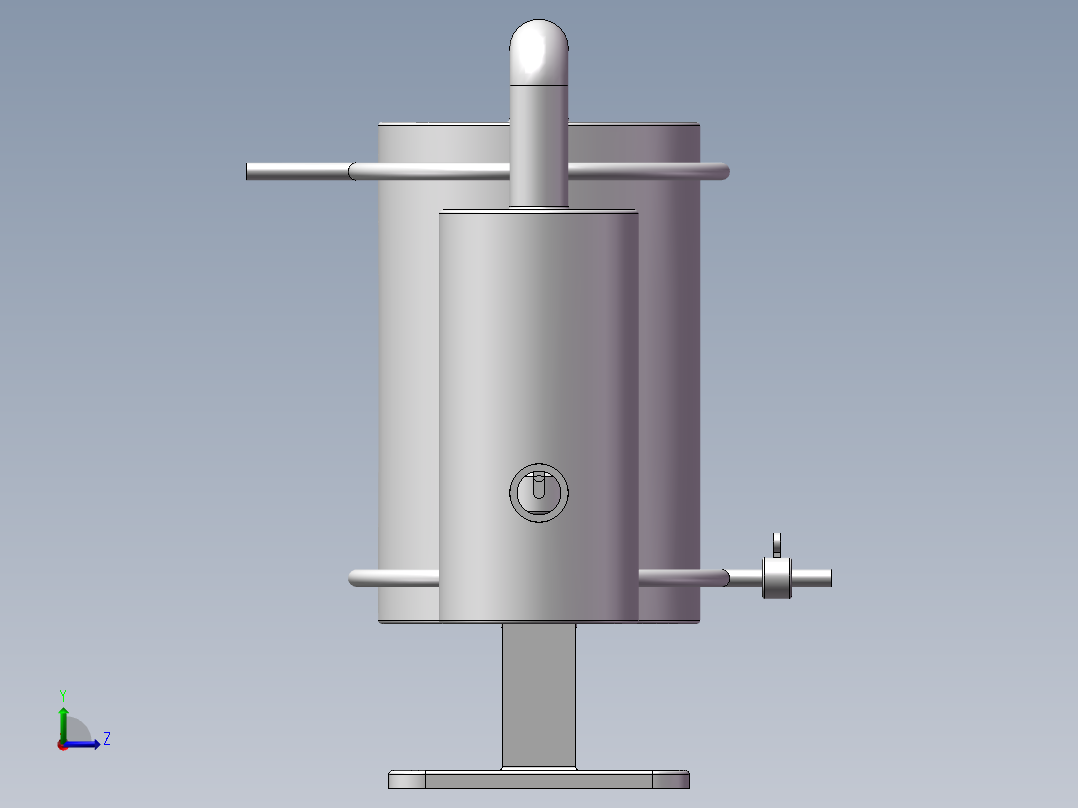 余热回收换热左视图