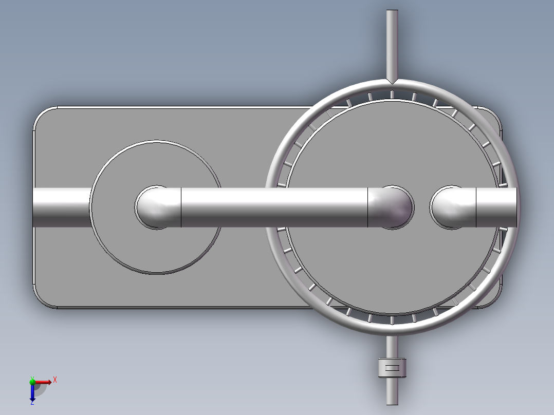 余热回收换热俯视图