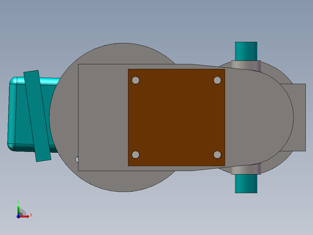 电动推杆前视图
