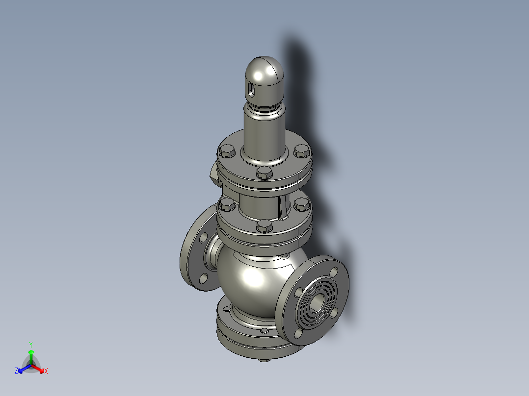 先导活塞式减压阀proe三维=160025==15