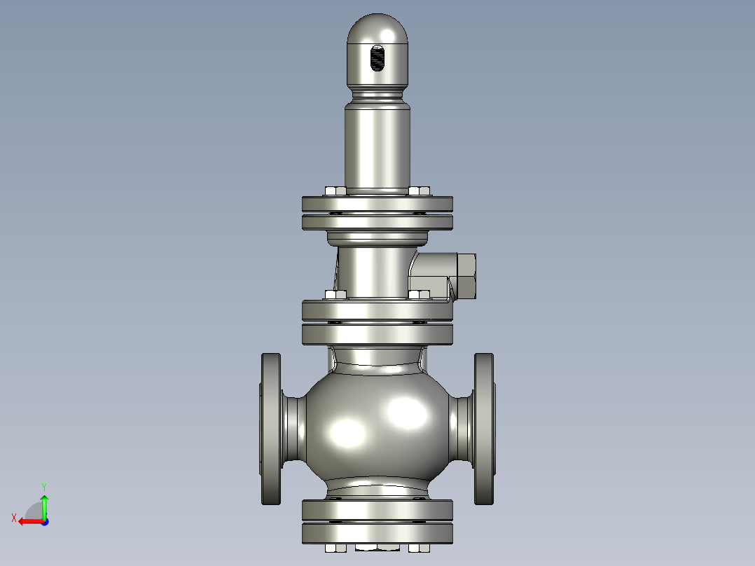 先导活塞式减压阀proe三维=160025==15后视图