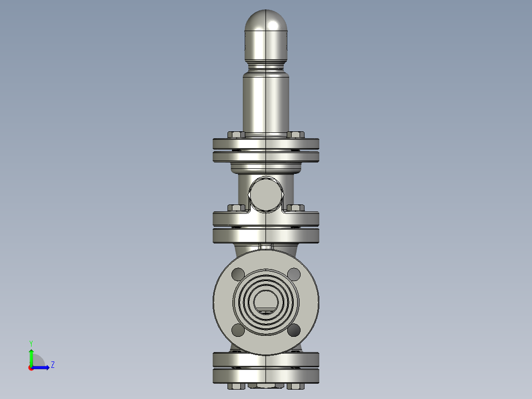 先导活塞式减压阀proe三维=160025==15左视图