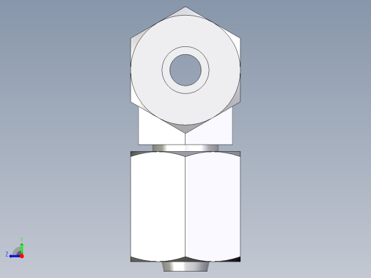 卡套式工业通用硬管接头EO_Swivel_nut_branch_tee_ET06L71右视缩略图