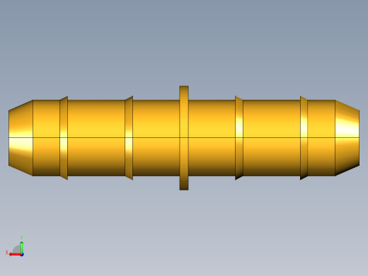 工业通用螺蚊管倒齿式工业硬管接头Union 22-4后视缩略图