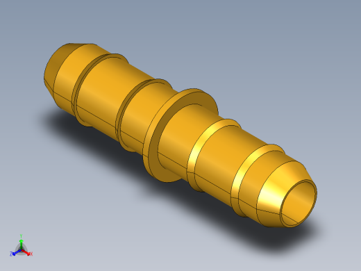 工业通用螺蚊管倒齿式工业硬管接头Union 22-4正等轴测缩略图