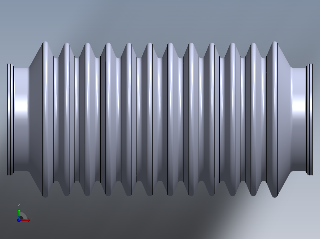 橡胶波纹管前视图