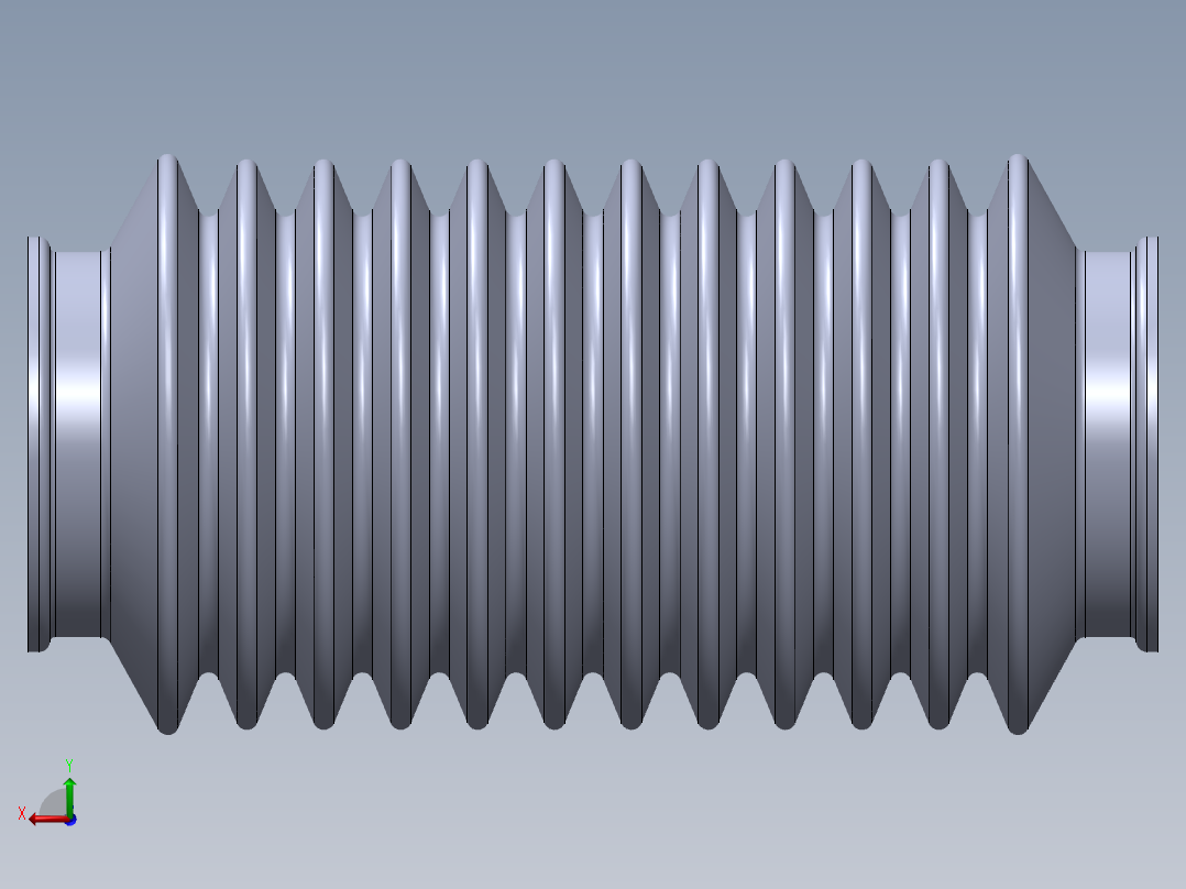 橡胶波纹管后视图