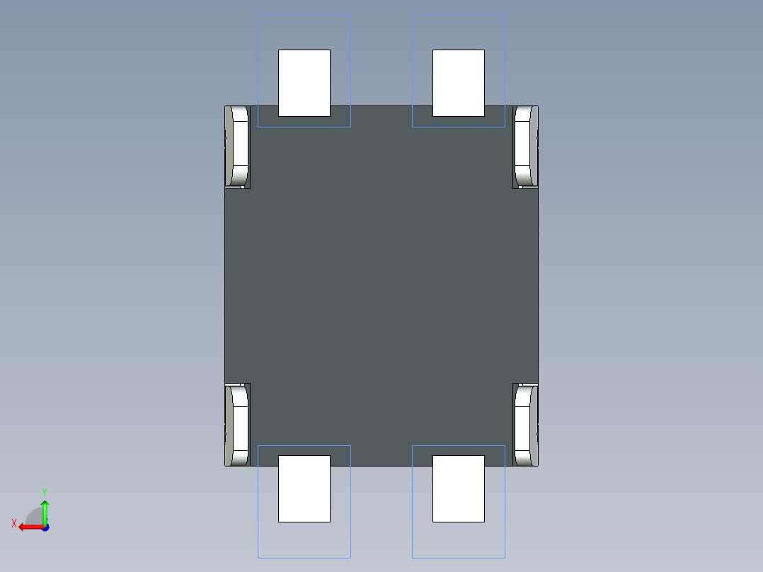 开关继电器保护 SM-tactile_switch_3.5x2.9_4F后视图