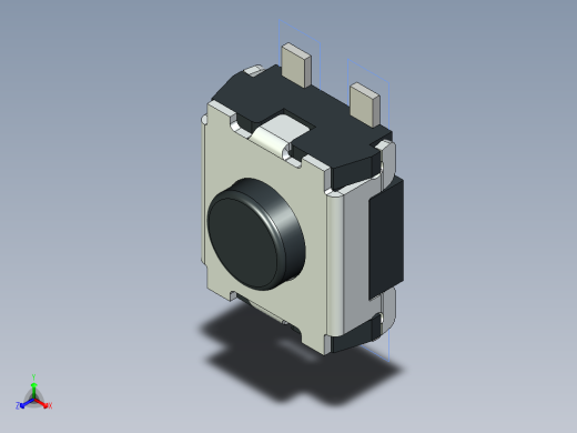 开关继电器保护 SM-tactile_switch_3.5x2.9_4F正等轴测缩略图