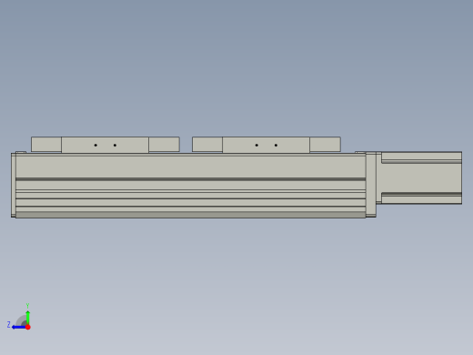 直线模组WG-LHC12-S150-M设计图纸右视缩略图