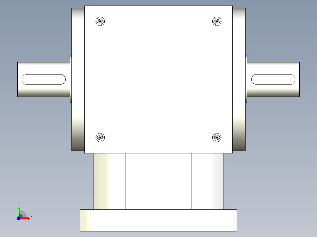 换向器PW170双轴-1 35-114.3-200-M12.stp前视图
