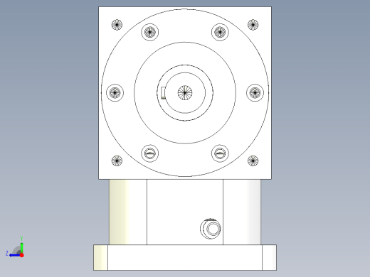 换向器PW170双轴-1 35-114.3-200-M12.stp右视缩略图