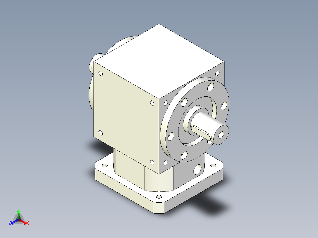换向器PW170双轴-1 35-114.3-200-M12.stp正等轴测图