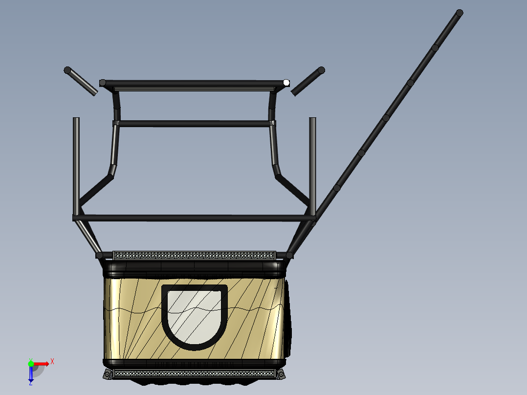 特斯拉Cybertruck的概念车搭载俯视图
