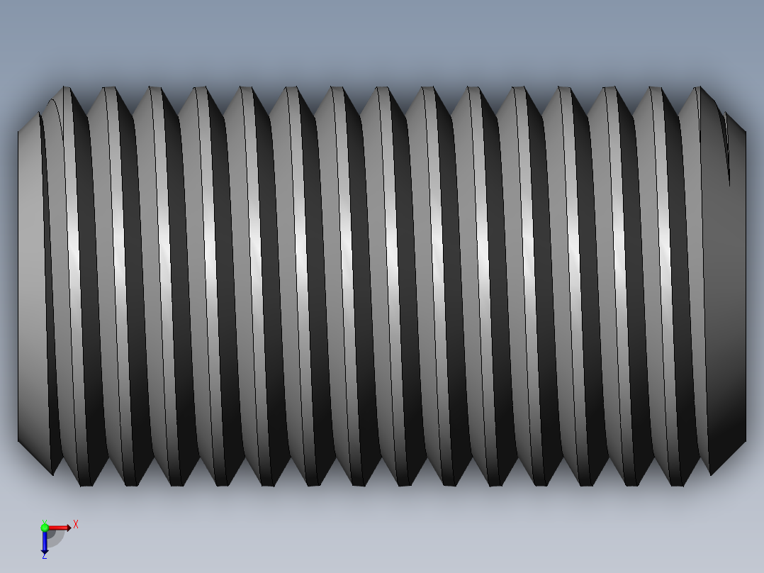 DIN 913-ISO 4026 固定螺钉-M22 L=40.SLDPRT俯视图