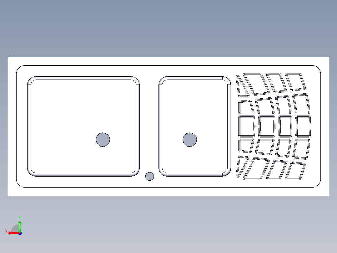 水槽、不锈钢水槽(112)后视图