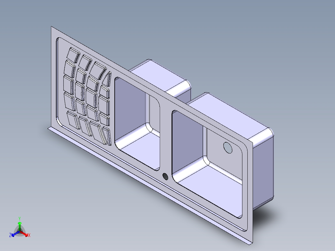 水槽、不锈钢水槽(112)正等轴测图