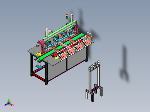 湿巾纸包装袋椭圆型盖贴合设备x_t正等轴测缩略图