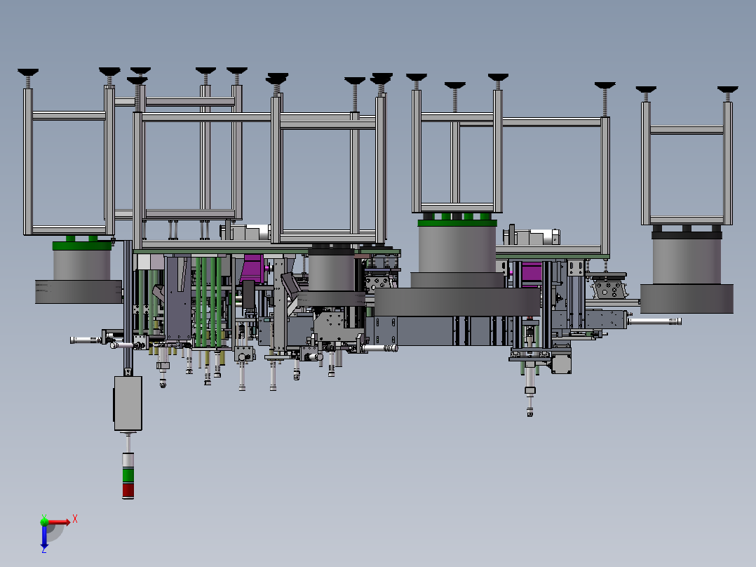 全自动端子装配机（sw14可编辑+工程图）俯视图