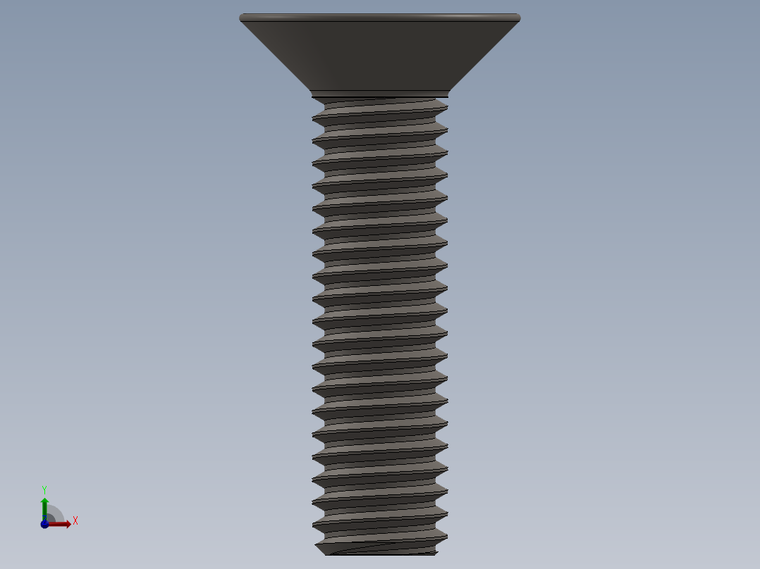 Screw_ISO_10642_M3x12_A2.SLDPRT前视图