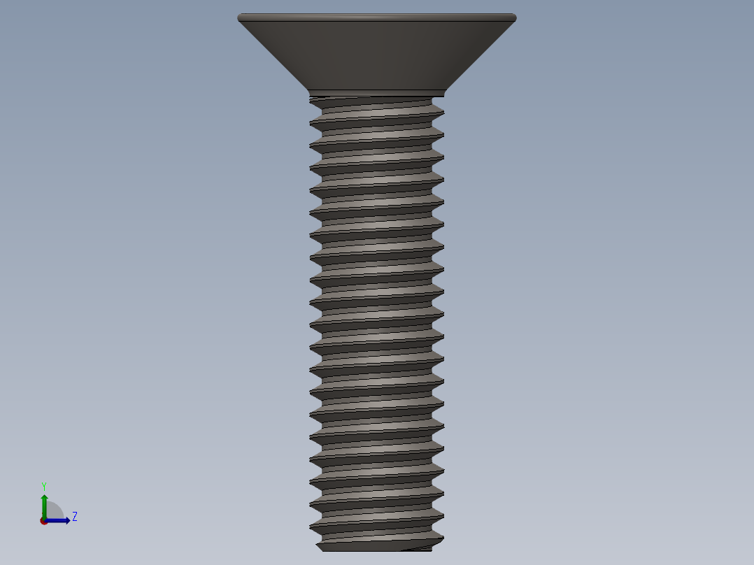 Screw_ISO_10642_M3x12_A2.SLDPRT左视图